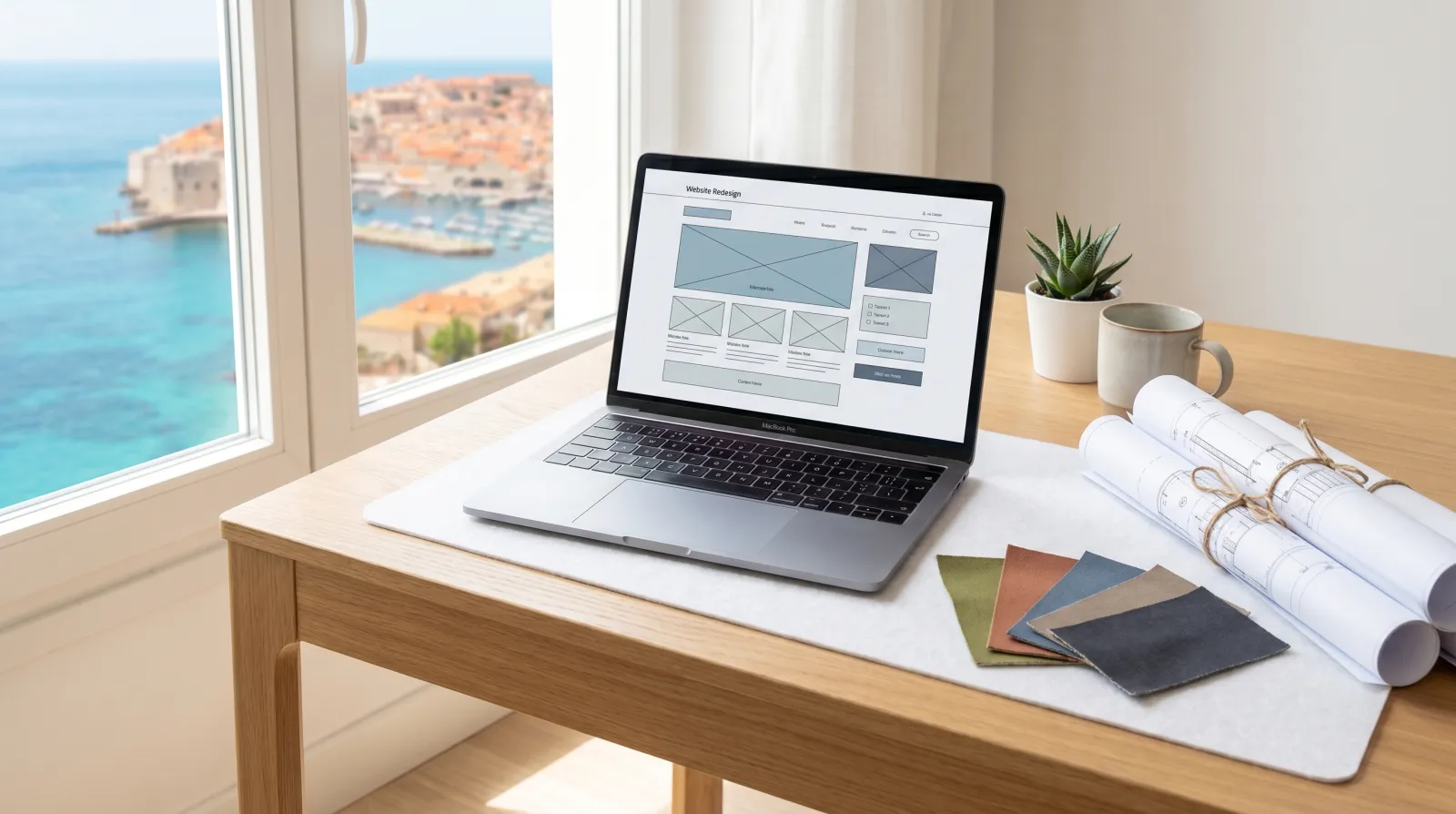 Refonte de site internet pour une PME à Marseille : écran d'un site web moderne et rapide